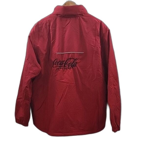 Coca Cola NWT THERMAL Red Hooded Jacket Core365 -  Front / Back Logo - Men's XL - Picture 5 of 12